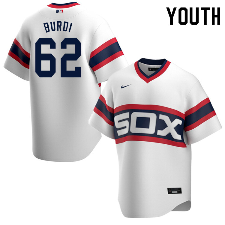 Nike Youth #62 Zach Burdi Chicago White Sox Baseball Jerseys Sale-White